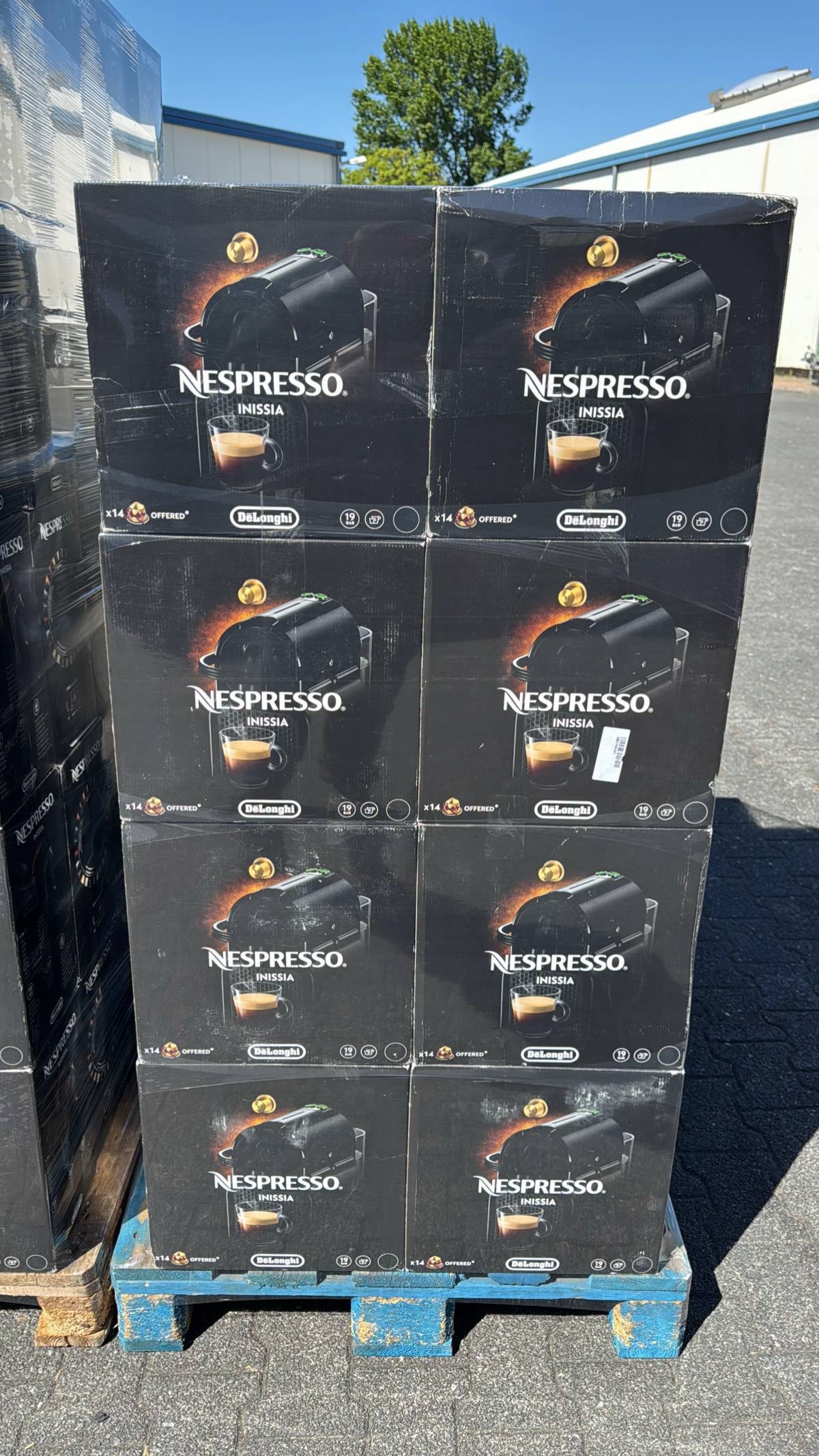 Palettes machine à café nespresso inissia delonghi en80